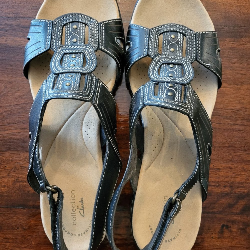 Clarks Leisa Vine sandals like new size 11 women's